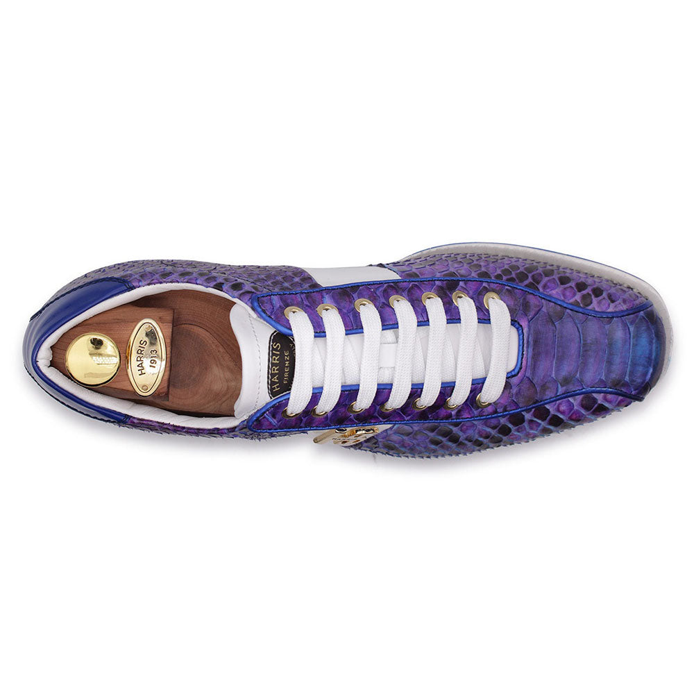 Harris Firenze 1913 Natural Python Sneakers Viola