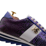 Harris Firenze 1913 Natural Python Sneakers Viola