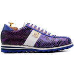 Harris Firenze 1913 Natural Python Sneakers Viola