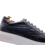 Harris Firenze 1913 Ostrich Leather Sneakers Blue