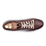 Harris Firenze 1913 Ostrich Leather Sneakers Brown