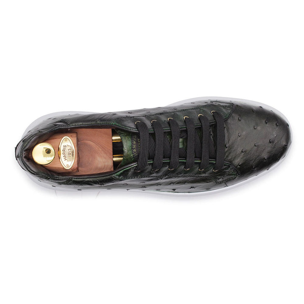Harris Firenze 1913 Ostrich Leather Sneakers Green