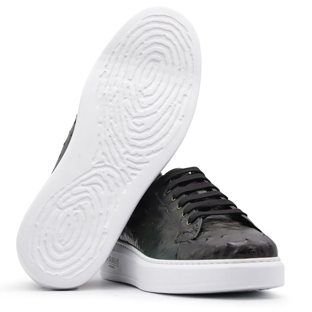 Harris Firenze 1913 Ostrich Leather Sneakers Green