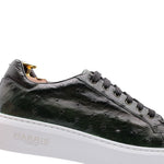 Harris Firenze 1913 Ostrich Leather Sneakers Green