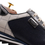 Harris Firenze 1913 Perforated Suede Sneakers Blue