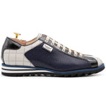 Harris Firenze 1913 Perforated Suede Sneakers Blue