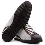 Harris Firenze 1913 Perforated Suede Sneakers White