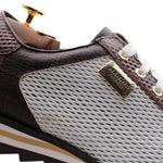 Harris Firenze 1913 Perforated Suede Sneakers White