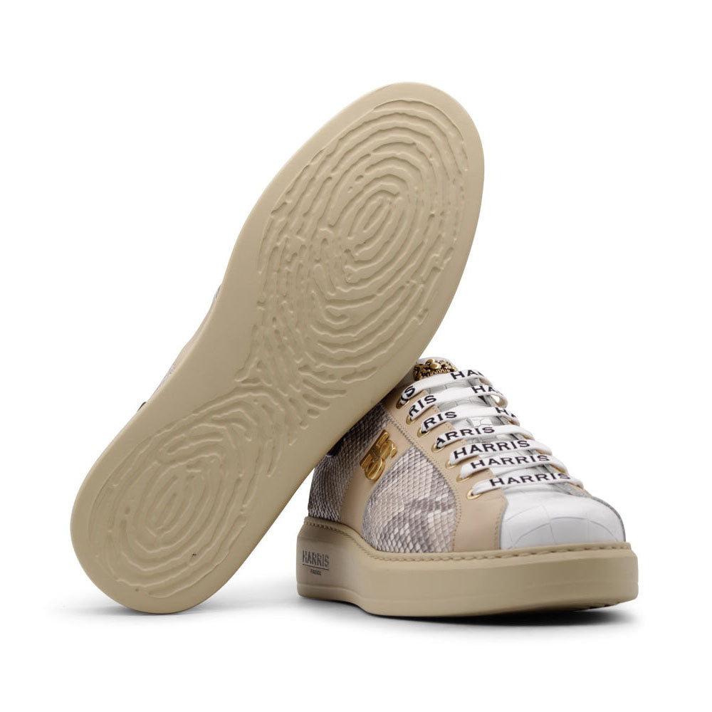 Harris Firenze 1913 Premium Leather Sneakers Beige