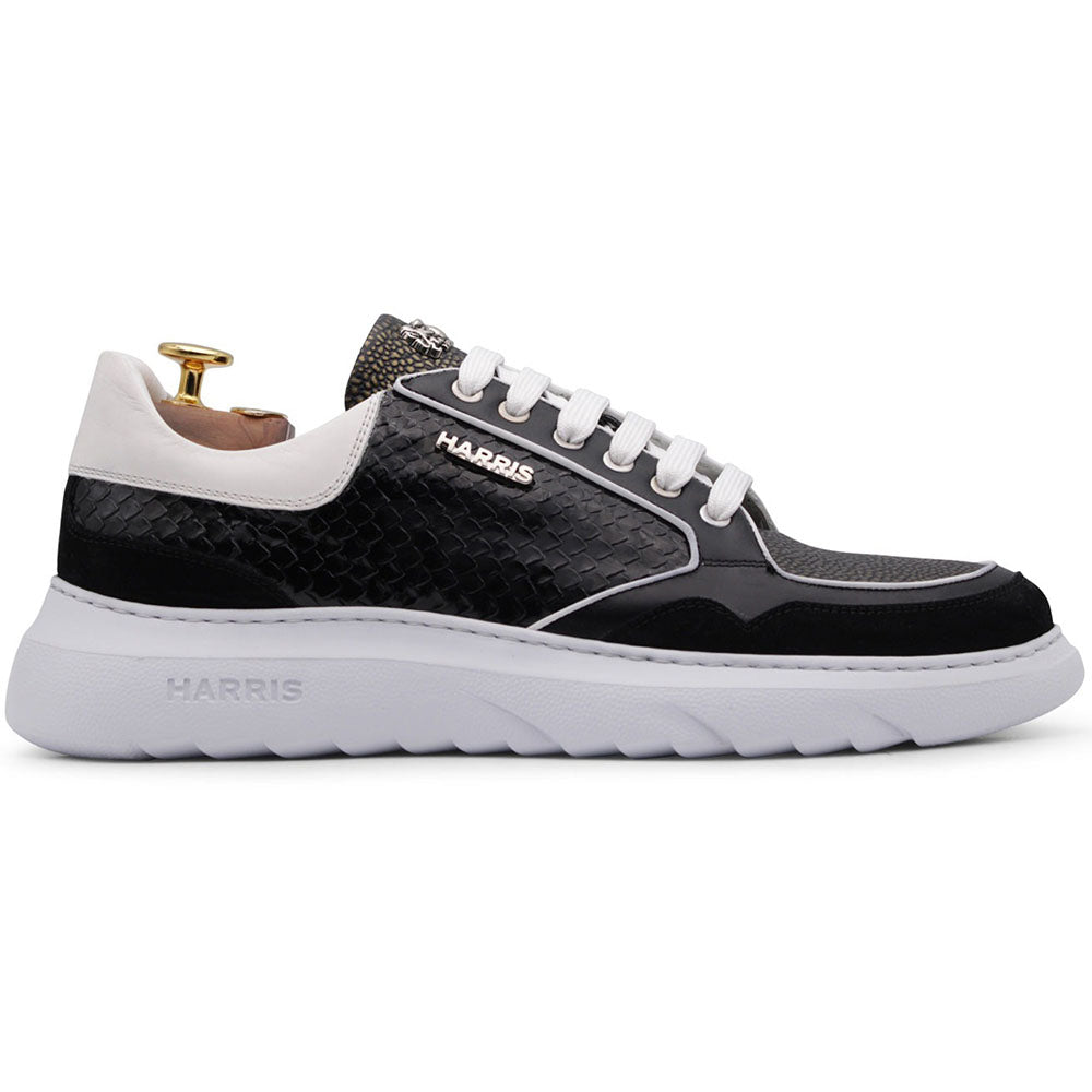 Harris Firenze 1913 Premium Leather Sneakers Black