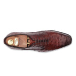 Harris Firenze 1913 Premium Ostrich Leather Oxford Shoes Brown