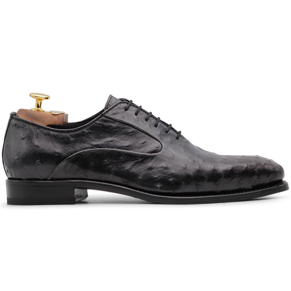 Harris Firenze 1913 Premium Ostrich Leather Oxford Shoes Grigi