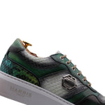 Harris Firenze 1913 Python / Calfskin Sneakers Green