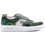 Harris Firenze 1913 Python / Calfskin Sneakers Green