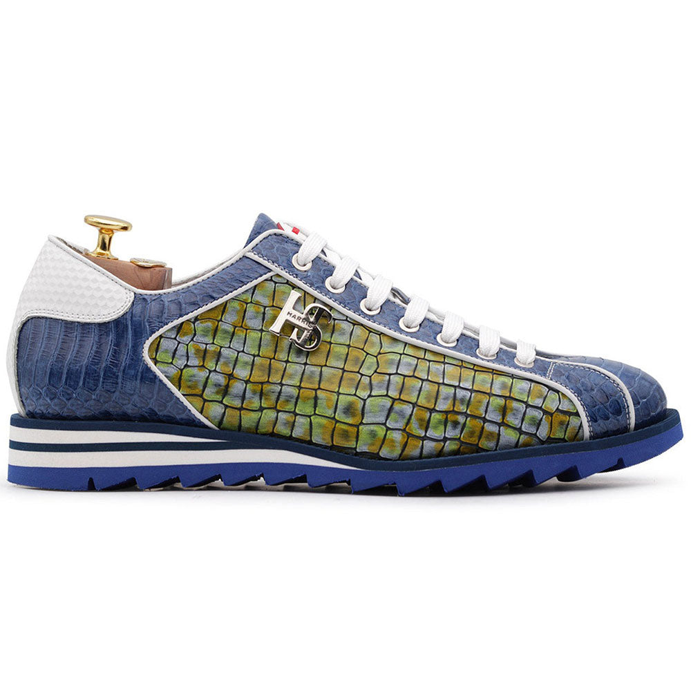 Harris Firenze 1913 Python / Crocodile Print Sneakers Green