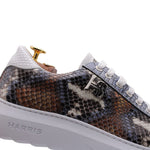 Harris Firenze 1913 Python / Crocodile Print Sneakers Multicolor