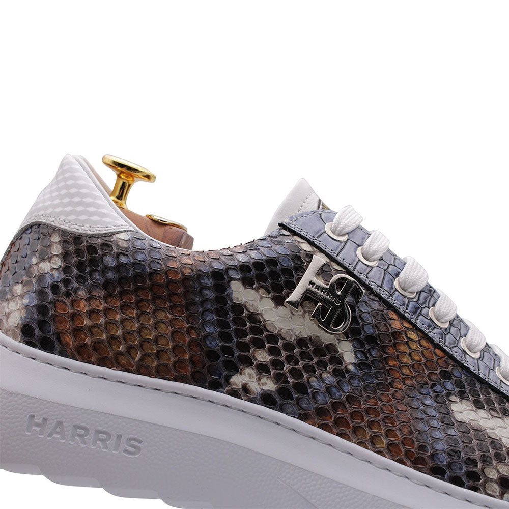 Harris Firenze 1913 Python / Crocodile Print Sneakers Multicolor