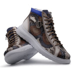 Harris Firenze 1913 Python Leather Boots Multicolor
