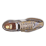 Harris Firenze 1913 Python Leather Sneakers Viola