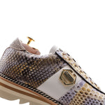Harris Firenze 1913 Python Leather Sneakers Viola