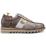 Harris Firenze 1913 Python Leather Sneakers Viola