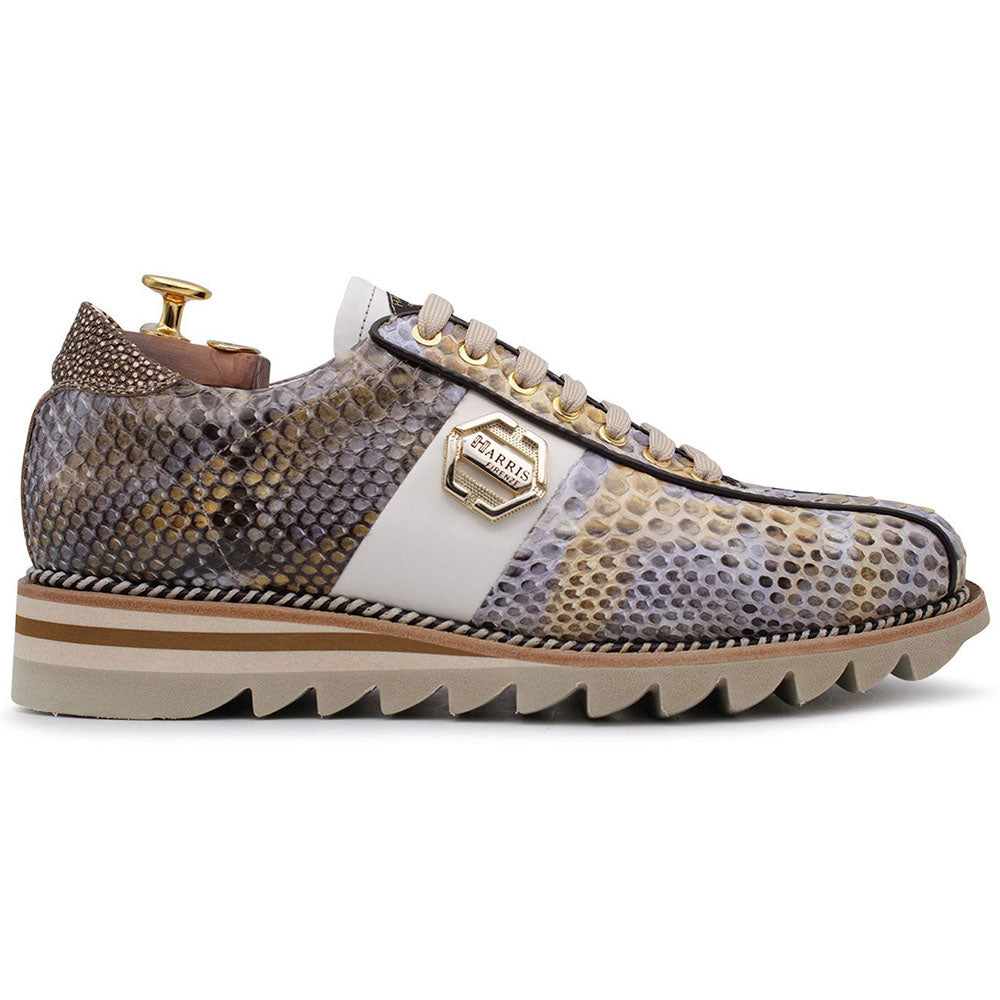 Harris Firenze 1913 Python Leather Sneakers Viola