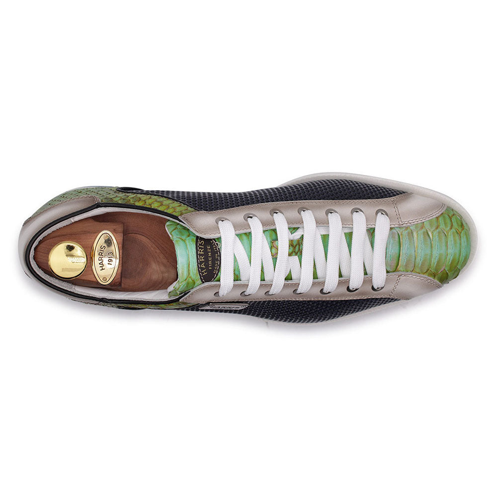 Harris Firenze 1913 Python / Suede Leather Sneakers Blue