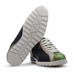 Harris Firenze 1913 Python / Suede Leather Sneakers Blue