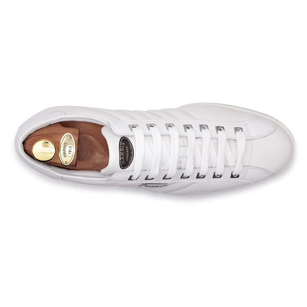 Harris Firenze 1913 Quilt Calfskin Sneakers White
