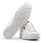Harris Firenze 1913 Quilt Calfskin Sneakers White