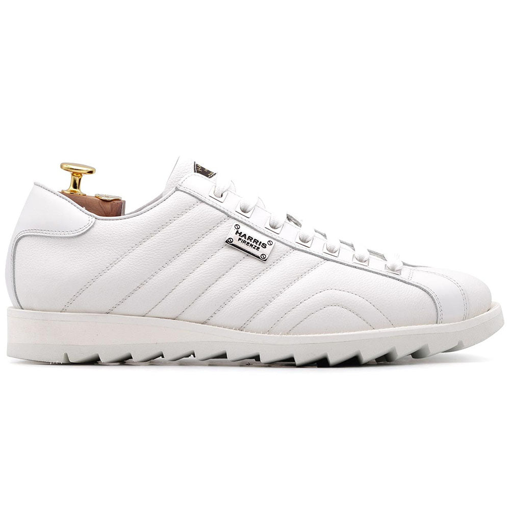 Harris Firenze 1913 Quilt Calfskin Sneakers White