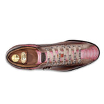 Harris Firenze 1913 Red Astrea Premium Leather Sneakers Brown