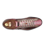 Harris Firenze 1913 Red Astrea Premium Leather Sneakers Brown