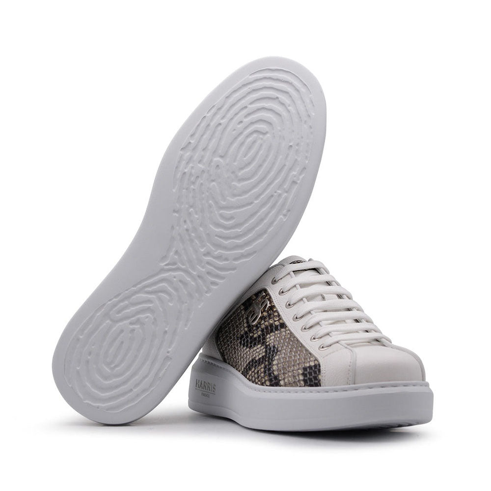 Harris Firenze 1913 Rock Python Sneakers White
