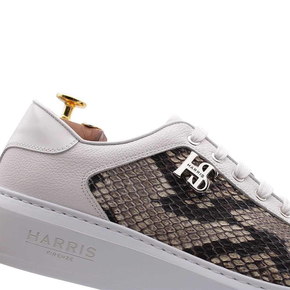 Harris Firenze 1913 Rock Python Sneakers White