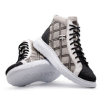 Harris Firenze 1913 Rumble Print Leather Sneakers Grigio