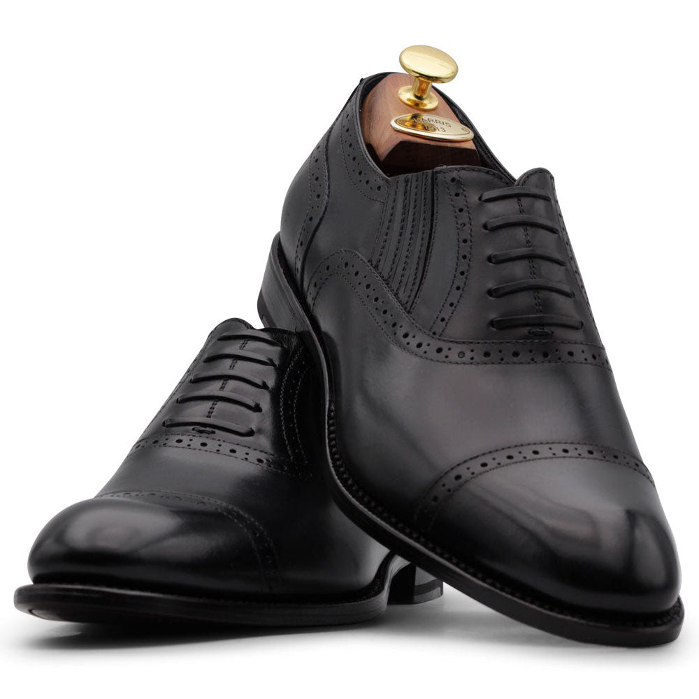 Harris Firenze 1913 Slip-On Mit Brogue Verzierungen Oxford Black