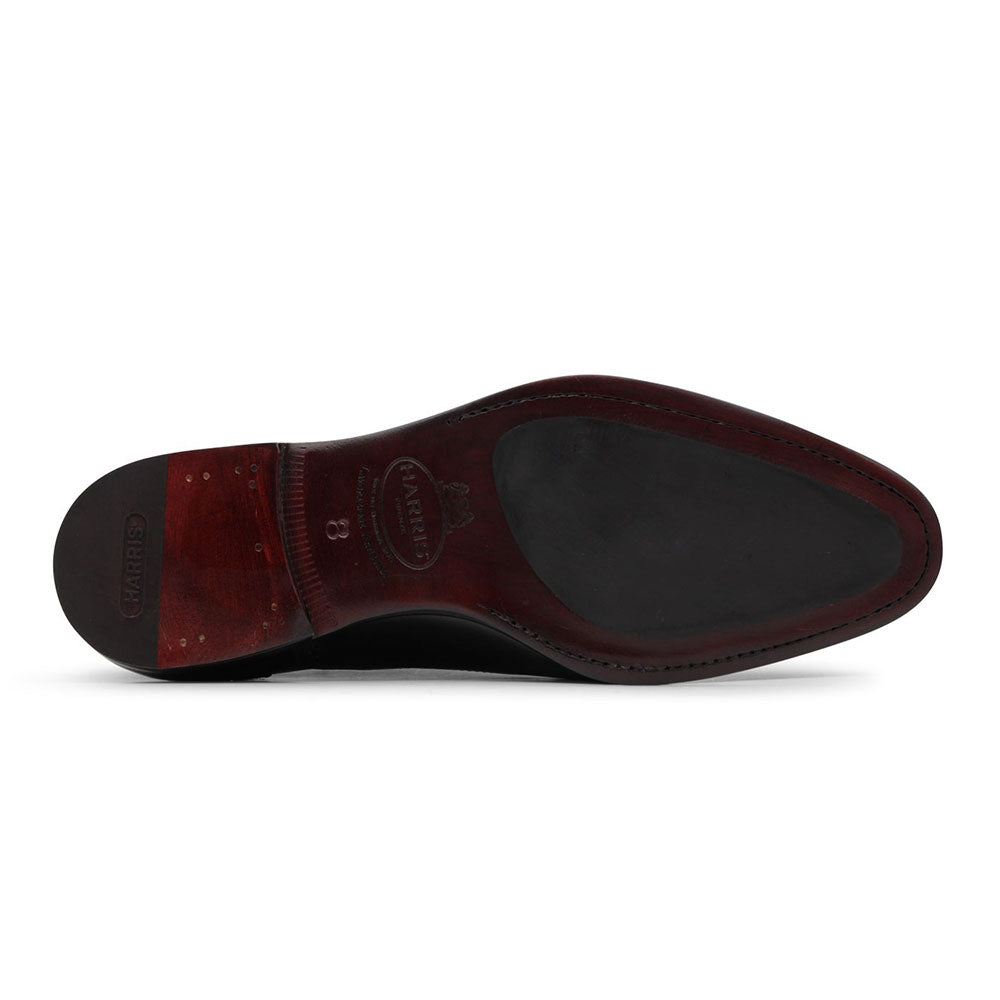 Harris Firenze 1913 Slip-On Mit Brogue Verzierungen Oxford Black