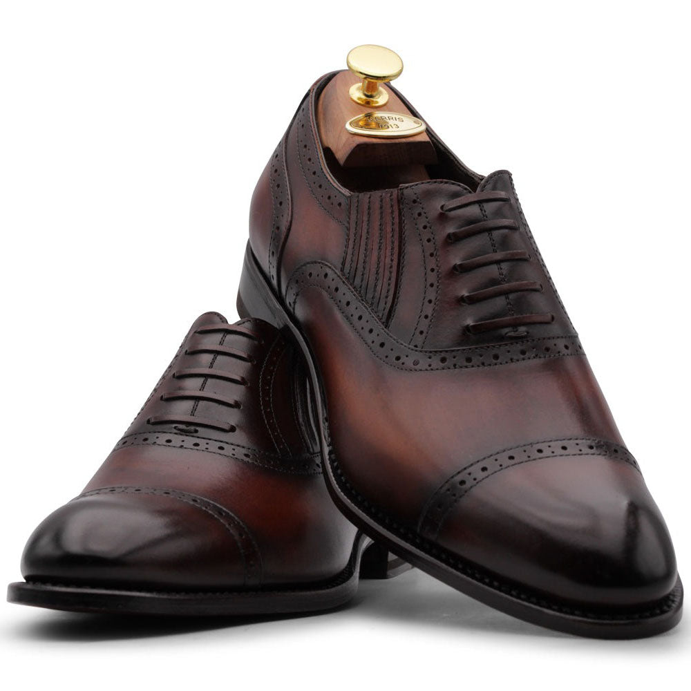 Harris Firenze 1913 Slip-On Mit Brogue Verzierungen Oxford Brown