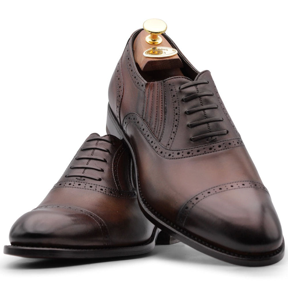 Harris Firenze 1913 Slip-On Mit Brogue Verzierungen Oxford Brown