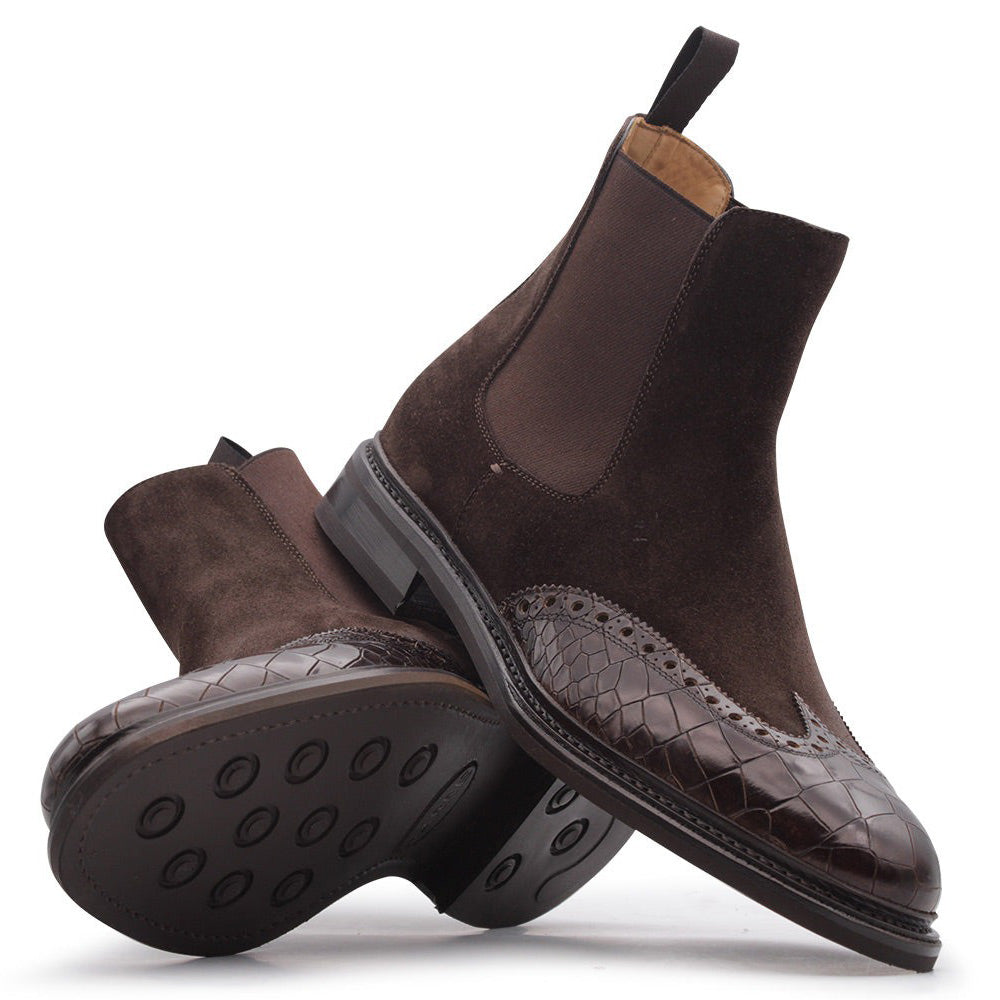 Harris Firenze 1913 Suede Chukka Boots Brown