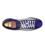 Harris Firenze 1913 Suede Details Leather Sneakers Blue