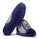 Harris Firenze 1913 Suede Details Leather Sneakers Blue