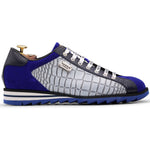 Harris Firenze 1913 Suede Details Leather Sneakers Blue