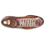 Harris Firenze 1913 Suede / Embossed Iguana Leather Sneakers Brown