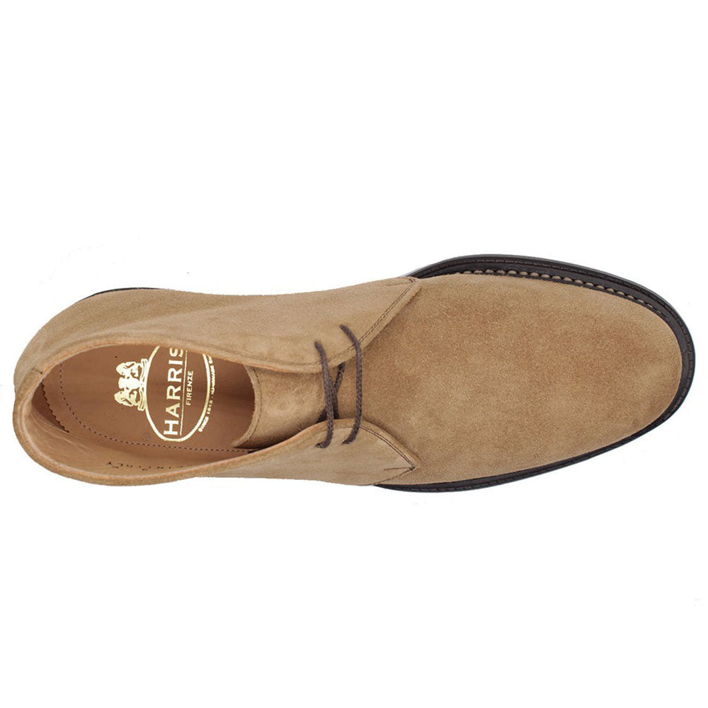 Harris Firenze 1913 Suede Lace-up Boots Beige