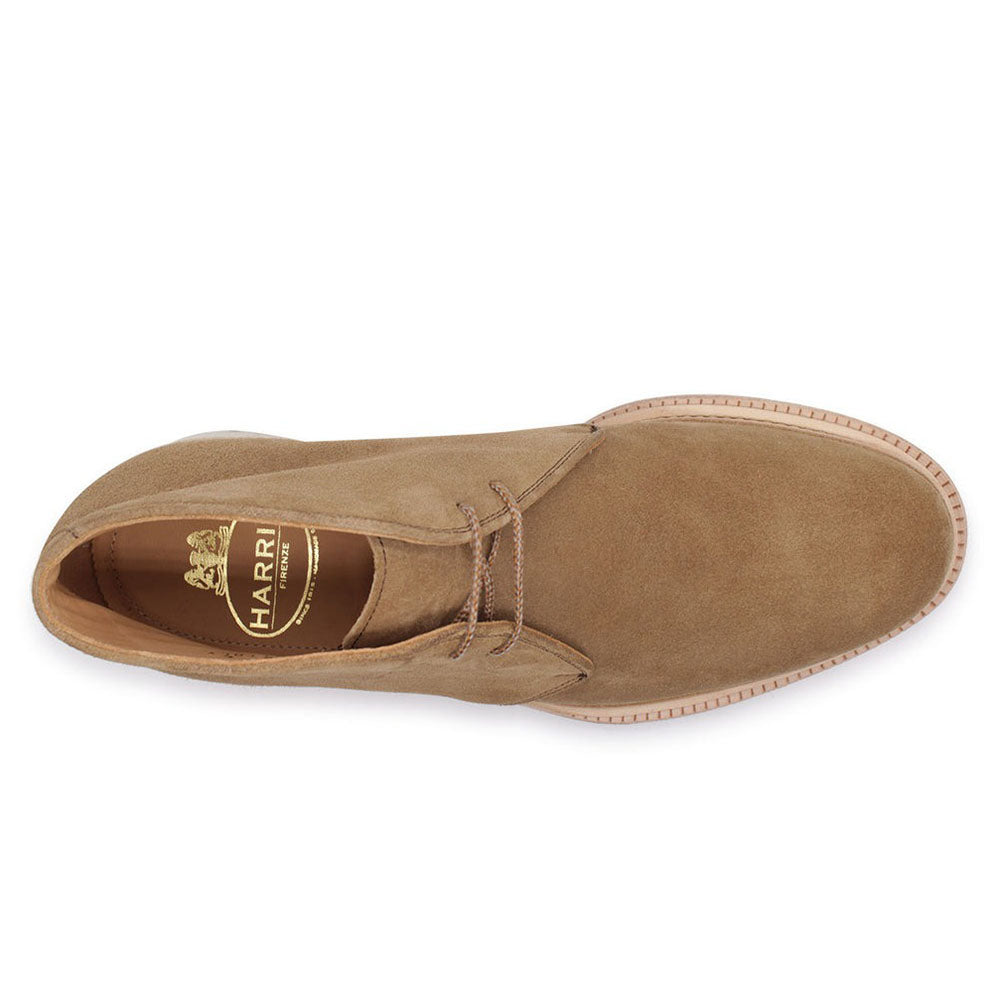 Harris Firenze 1913 Suede Lace-up Boots Camel