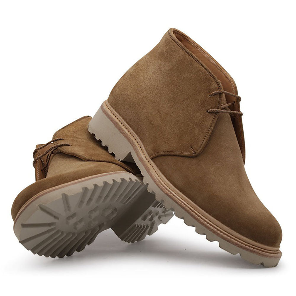 Harris Firenze 1913 Suede Lace-up Boots Camel