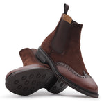 Harris Firenze 1913 Suede / Leather Chukka Boots Brown