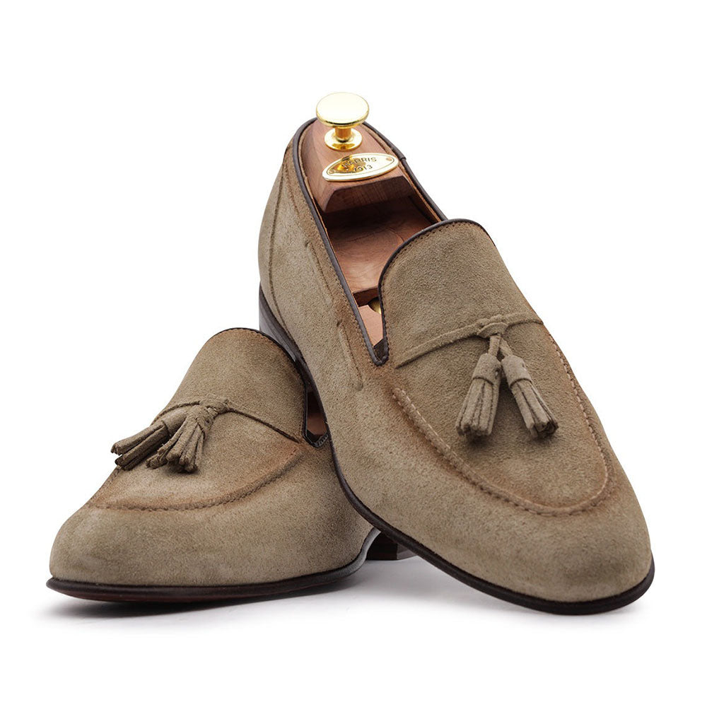 Harris Firenze 1913 Suede Leather Moccasin Beige